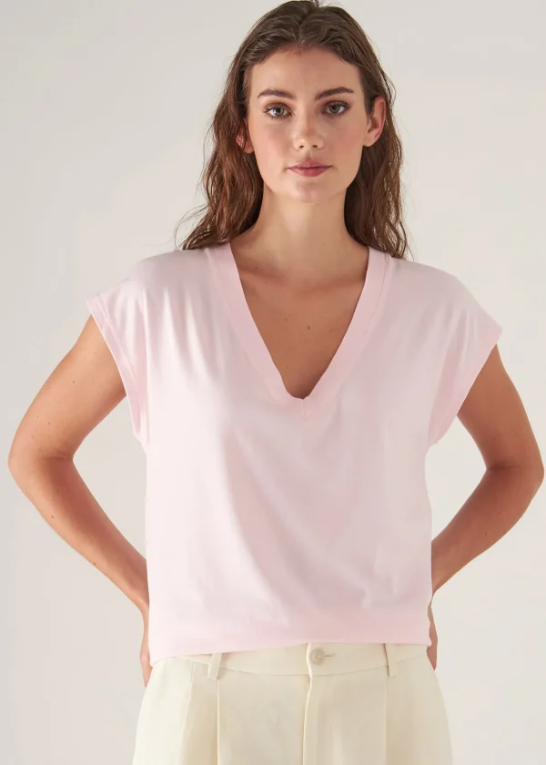 Sublime Reactive Pima Cotton Stretch Dolman V-Neck