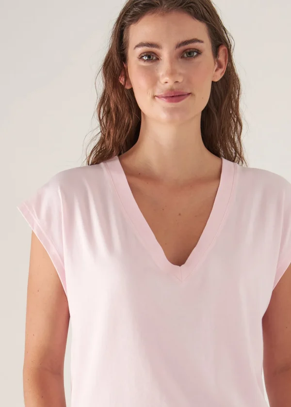 Sublime Reactive Pima Cotton Stretch Dolman V-Neck