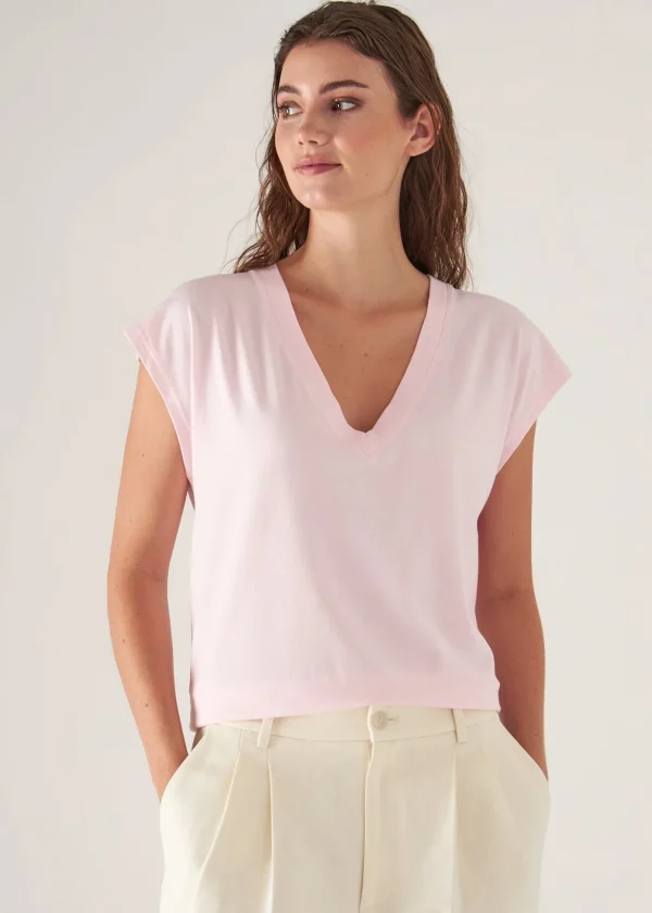 Sublime Reactive Pima Cotton Stretch Dolman V-Neck
