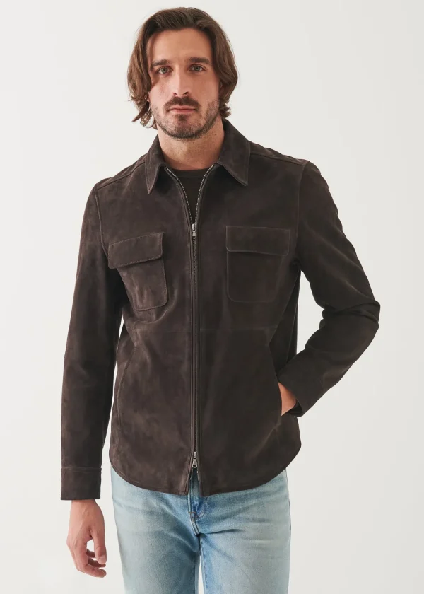 Suede Shirt Jacket