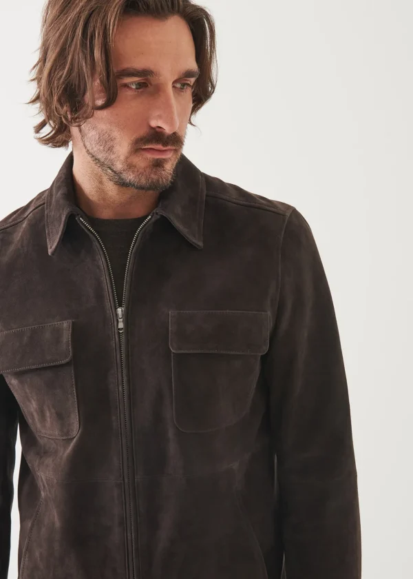 Suede Shirt Jacket