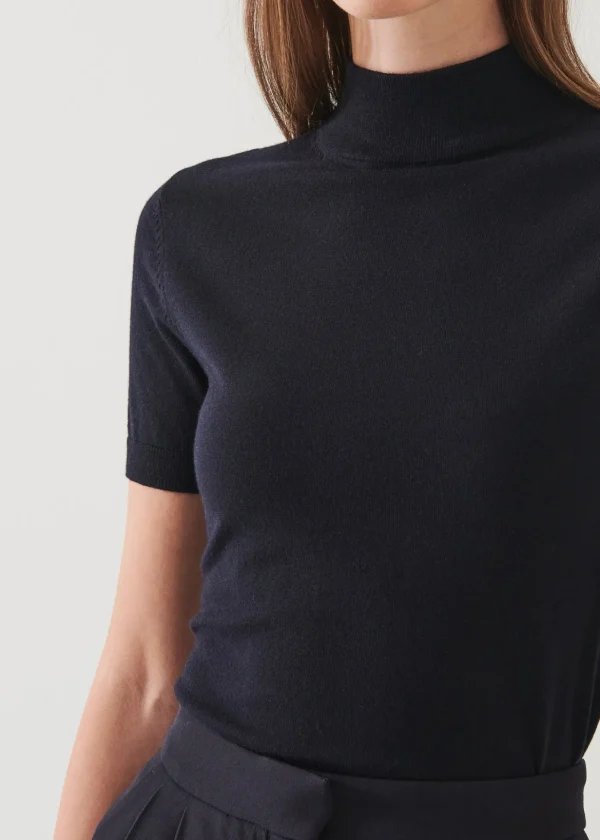 Superfine Merino Mock Neck