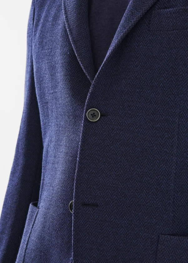 Textured Two Button Blazer