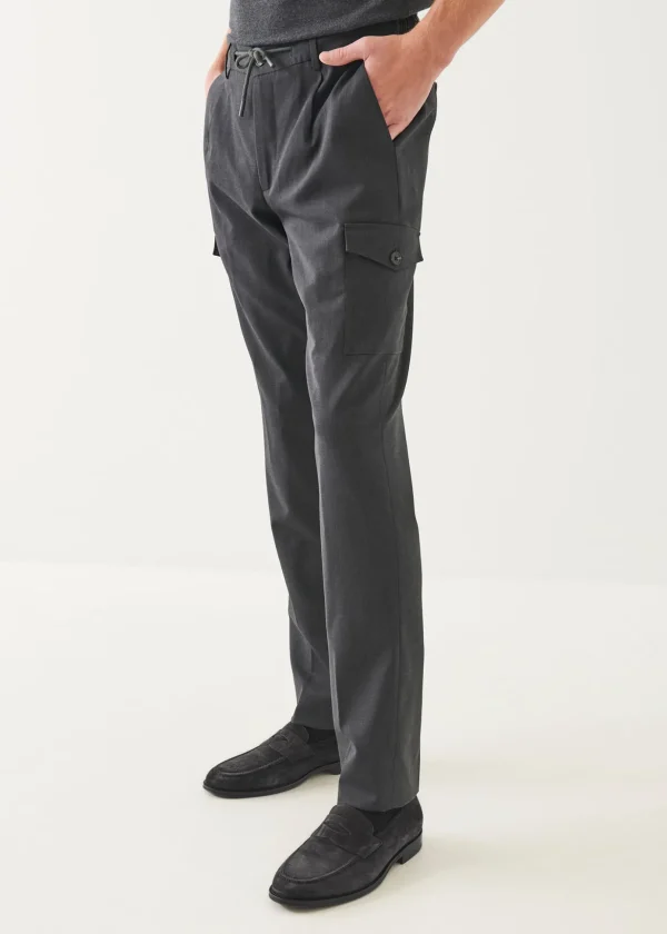 Wool Slim Cargo Pant