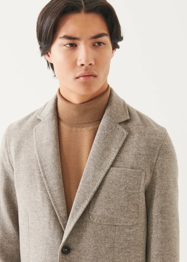 Wool Two-Button Blazer