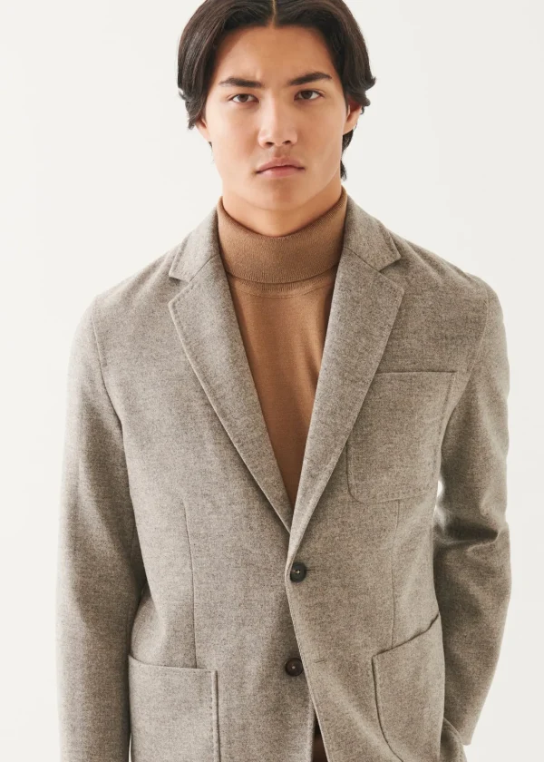 Wool Two-Button Blazer