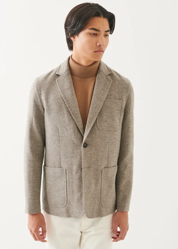 Wool Two-Button Blazer