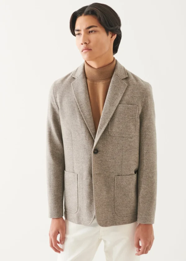 Wool Two-Button Blazer