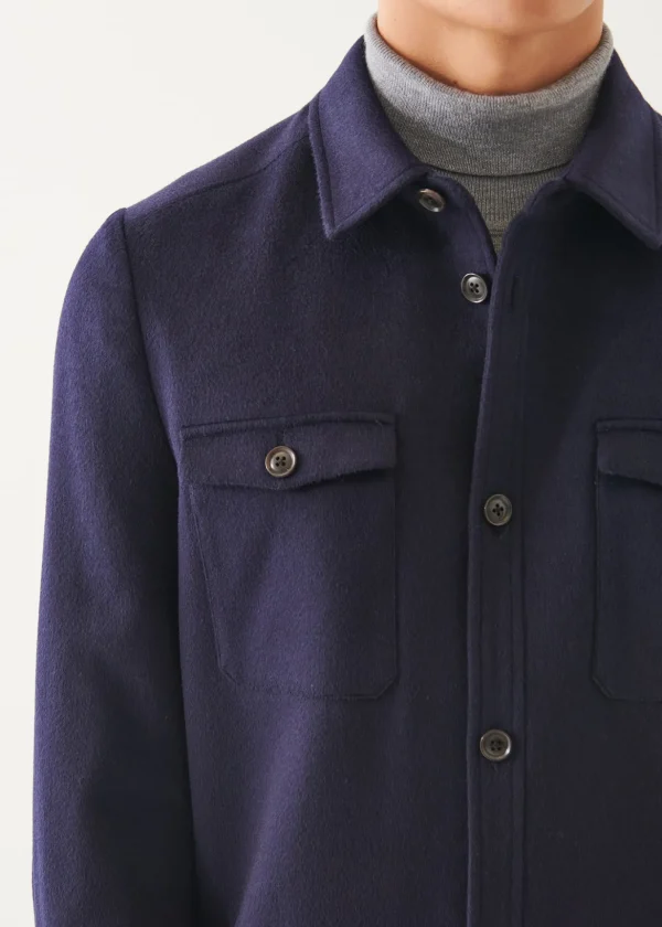 Wool-Cashmere Shirt Jacket