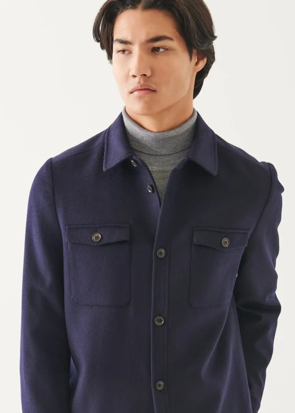 Wool-Cashmere Shirt Jacket