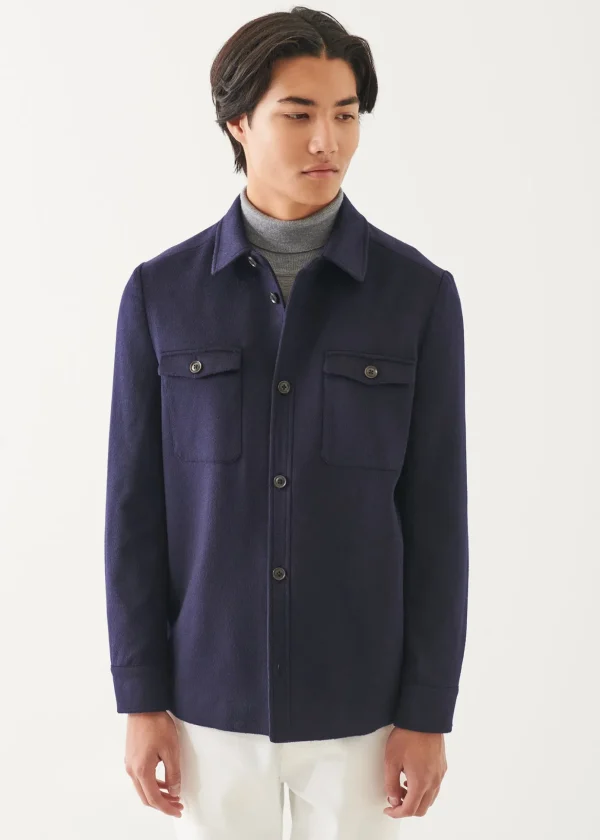 Wool-Cashmere Shirt Jacket